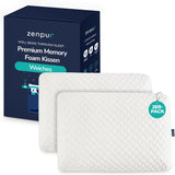 ZenPur ortopedický polštář na krk 40x60-13cm, polštář na hlavu z paměťové pěny - ergonomický polštář na spaní na krk a ramena, certifikace Oeko-TEX