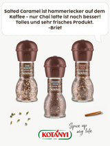 Kávová poleva se slaným karamelem Kotanyi | feiner Caramellgeschmack, 4er Pack (4 x 65 g)