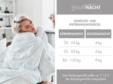 Relaxační deka Traumnacht 135 X 200 Cm, 4 kg vážená deka pro zklidnění a zmírnění stresu, doporučeno pro dospělé, certifikováno Oeko-Tex, vyrobeno podle německých norem kvality Přikrývky a přikrývky Naty Shop