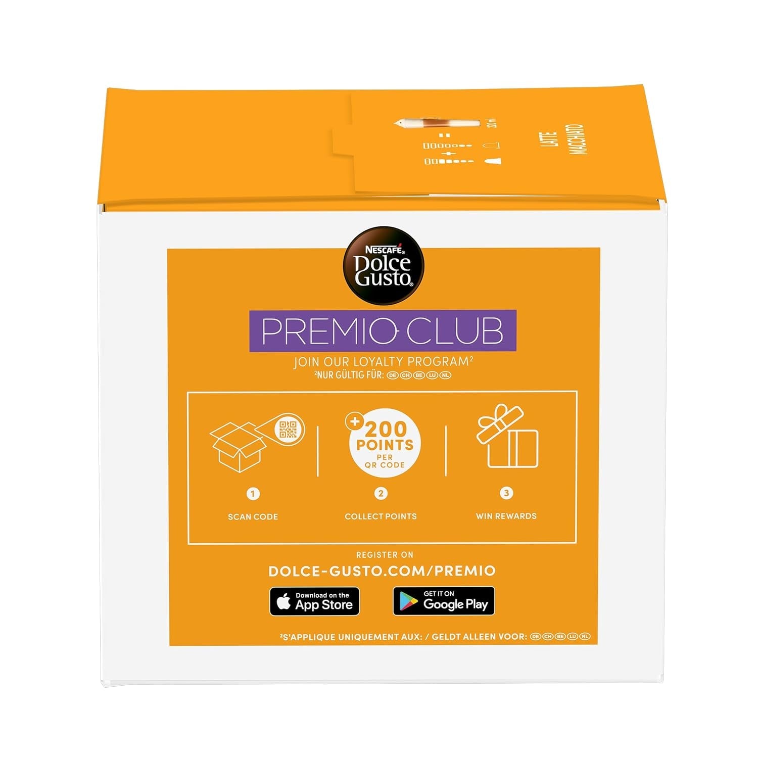 NESCAFÉ DOLCE GUSTO Latte Macchiato Kaffeekapseln 3er Vorratspack (3 x 30 kapslí)