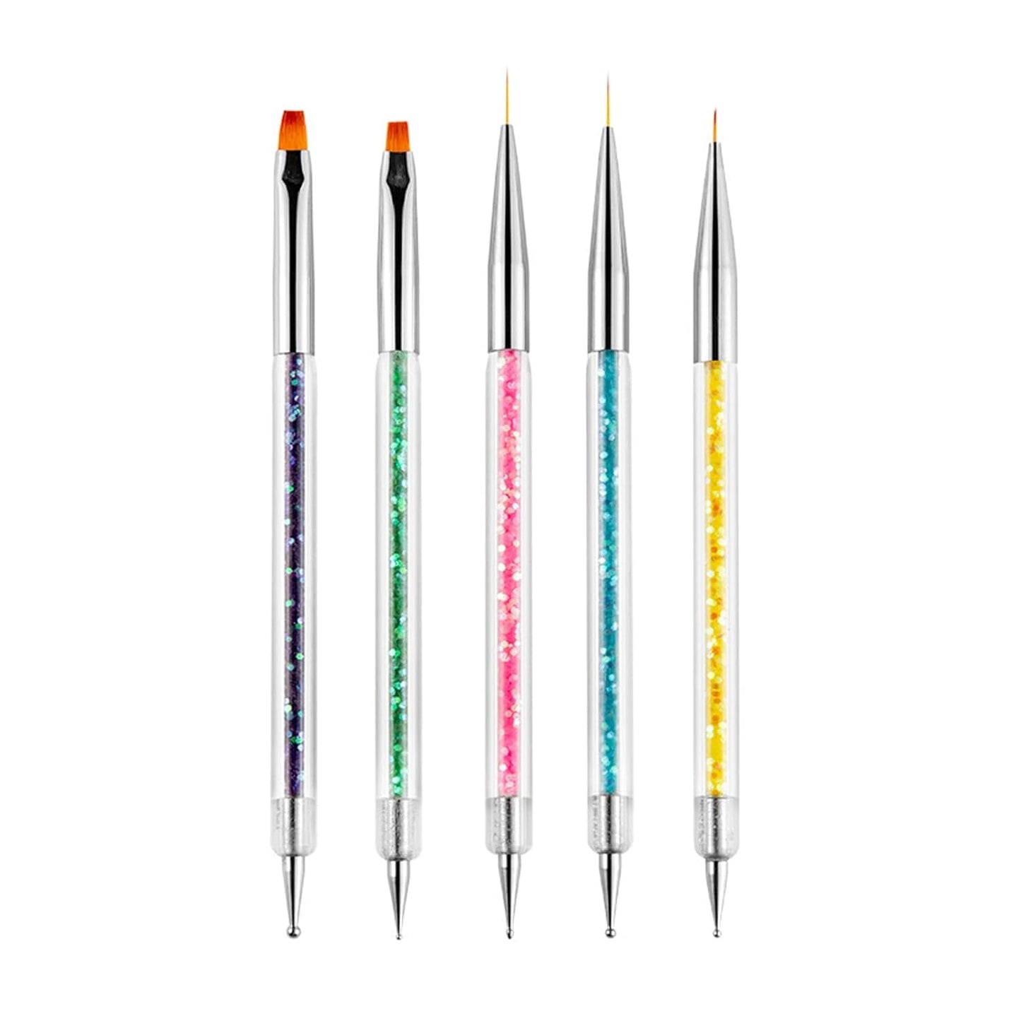 Nagel Art Fineliner Pinsel[5 kusů],Nagel Art Liner Pinsel,Professionel Detail Pinselset,Nagellack Pinsel,Für Nail Art Design Painting Salon,Nageldesign Nagel Fußpflege