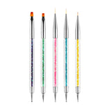Nagel Art Fineliner Pinsel[5 kusů],Nagel Art Liner Pinsel,Professionel Detail Pinselset,Nagellack Pinsel,Für Nail Art Design Painting Salon,Nageldesign Nagel Fußpflege