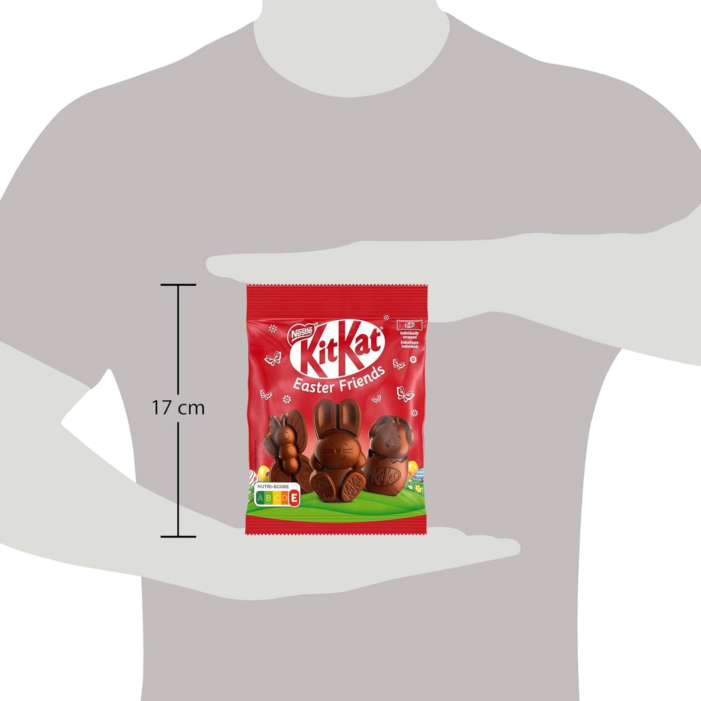 NESTLÉ Easter Friends, velikonoční mini figurky z mléčné čokolády s křupavými kousky, 1 balení (1 x 65 g)
