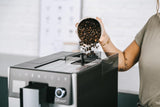 Melitta CI Touch - Plně automatický espresso kávovar s mléčným systémem, espresso kávovar s integrovaným mlýnkem na kávu a napěňovačem mléka, kupř. na espresso nebo cappuccino, stříbrná