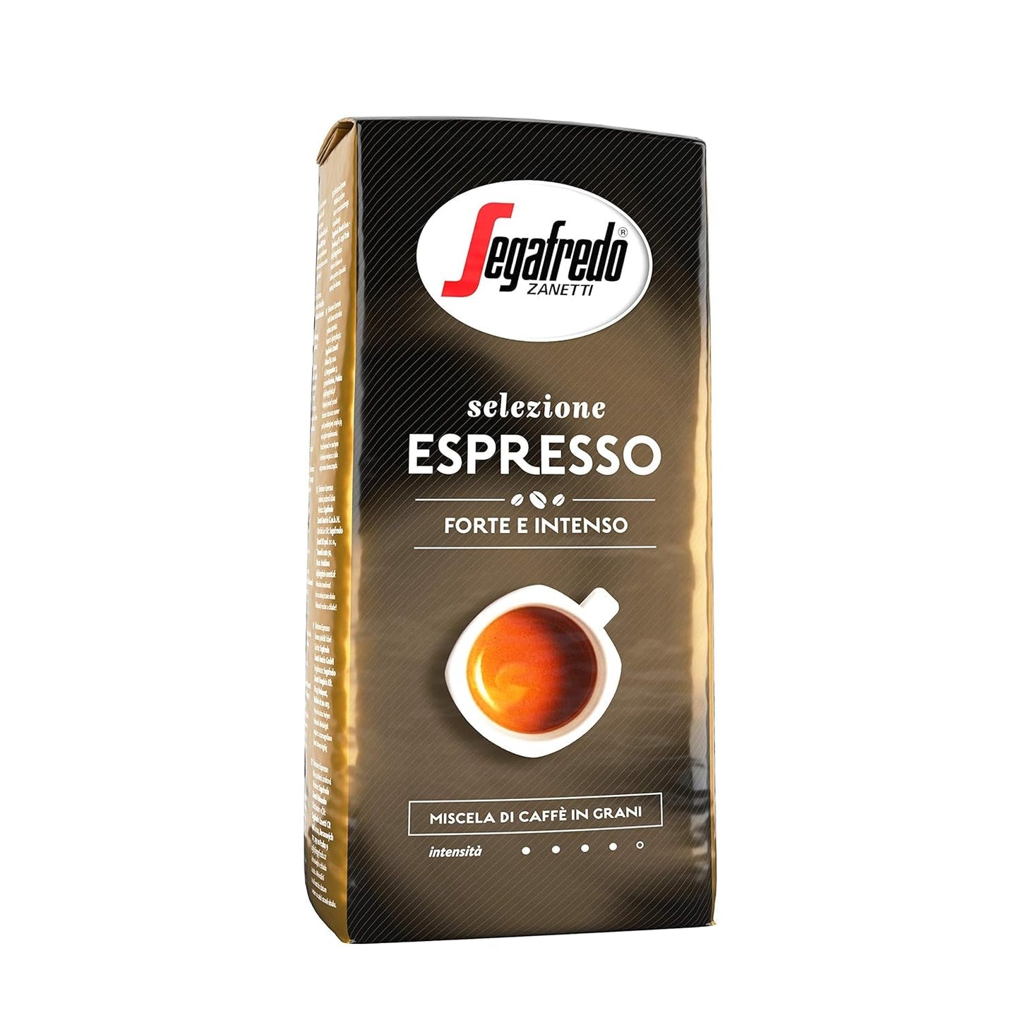 Segafredo Zanetti Selezione Espresso - Celá zrna (balení 1 kg) - Vhodné pro všechny italské kávové speciality - Středně až tmavě pražená, silná a intenzivní chuť
