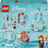 LEGO Disney Frozen Elsin ledový palác, hrad ledové královny, princezna ELSA a hračka pro panenku Annu, navíc 2 figurky zvířat, skvělý dárek pro 4leté dívky a chlapce 43238 Stavebnice Besuche den LEGO-Store