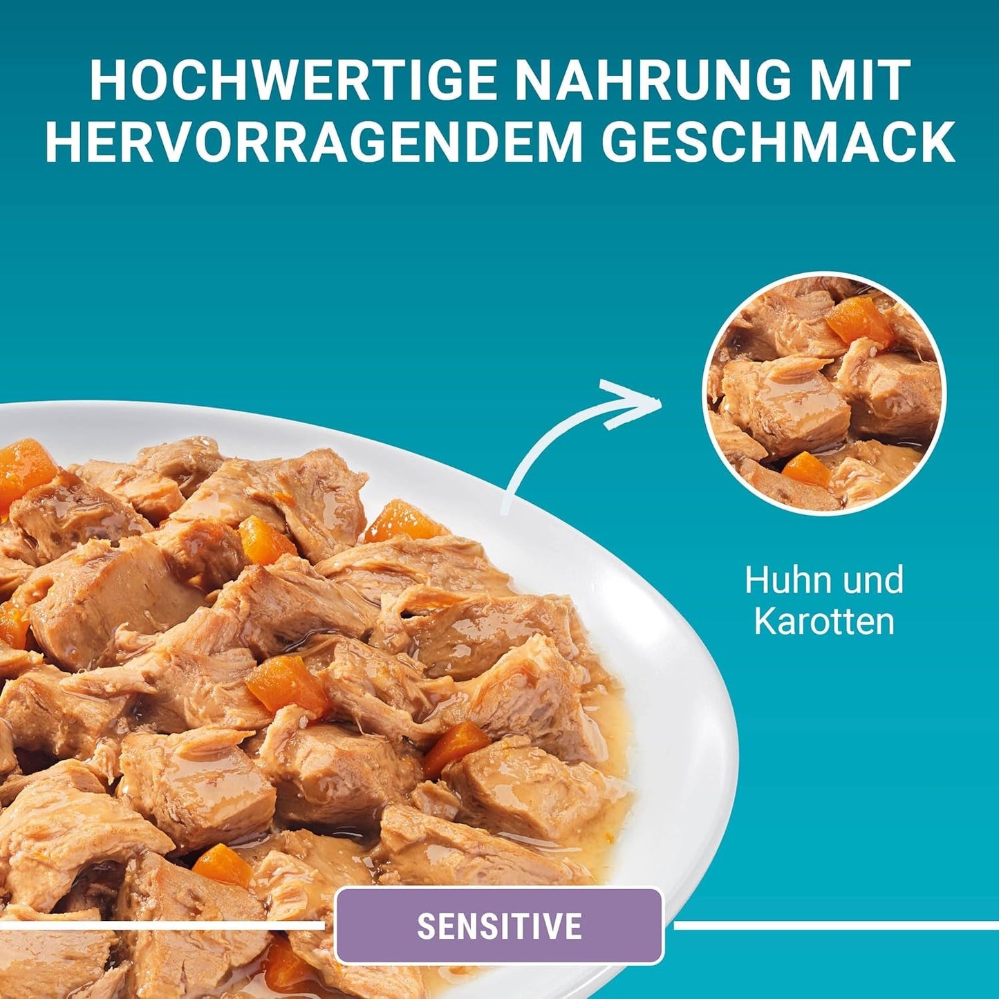 PURINA ONE Sensitive mokré krmivo pro kočky, jemné kousky v kuřecí omáčce, balení 26 ks (26 x 85 g)