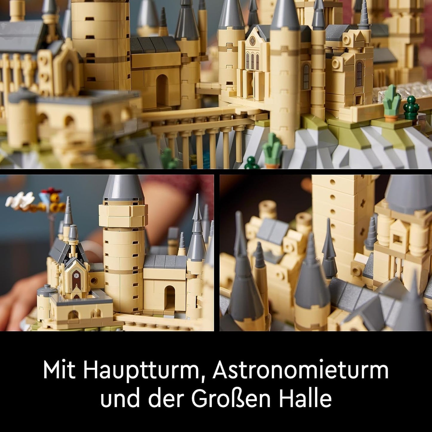 Bradavický hrad LEGO Harry Potter s hradními křídly - sbírka pro dospělé obsahující hlavní věž a astronomickou věž, Tajemnou komnatu a minifigurku architekta - dárek pro ženy - 76419 Stavebnice Besuche den LEGO-Store