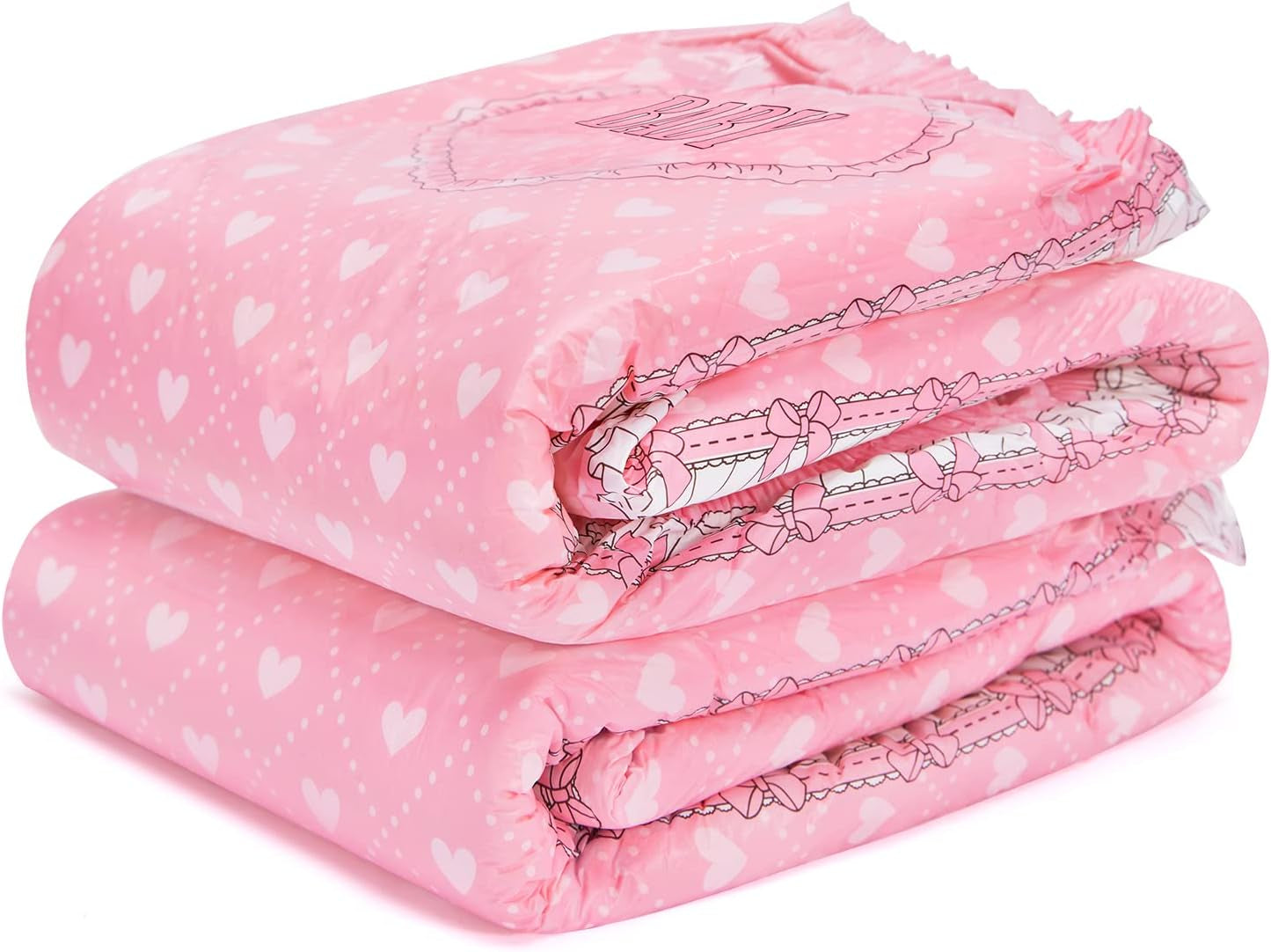 Pleny s potiskem pro dospělé 5500-5800 ml 2 balení - Blushing Baby (M)