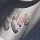 JMEOWIO 3D Nálepka na nehty Aurora Muschel Seestern Nálepka na nehty Selbtklebend Nagelaufkleber 5D Stereoskopické Ozean Téma Dekorace Nageldesign Zubehör 1 Blatt
