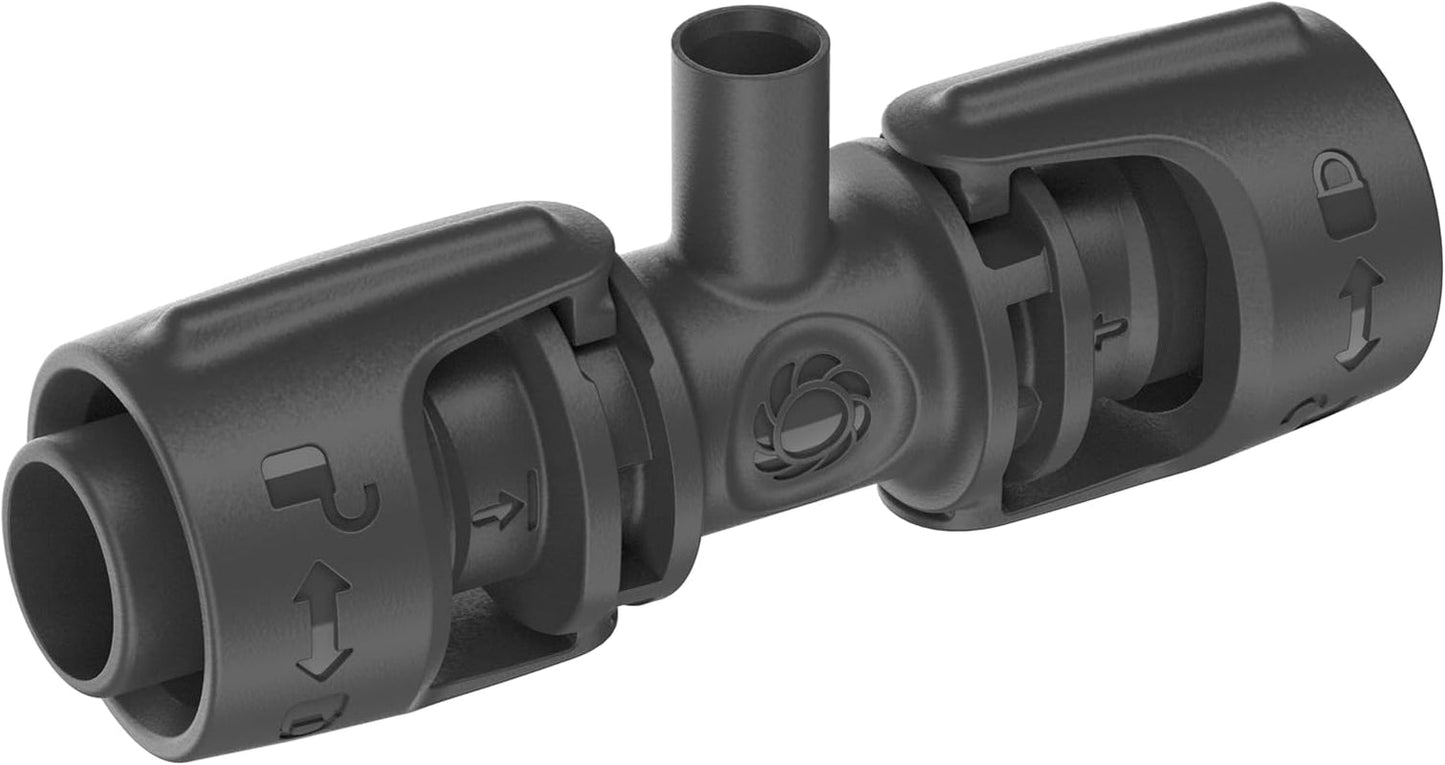 Gardena Micro-Drip-System T-kus pro rozprašovací trysky: Spojení mezi 13 mm trubicí a rozprašovací tryskou, automatické zavlažování rostlin, rychlé a snadné připojení, opakovaně použitelné (13206-20)
