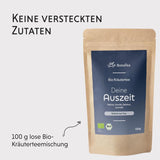 Večerní čaj BIO 100 g - Váš odpočinek s kozlíkem, levandulí, meduňkou, heřmánkem, směs bylinných čajů pro večerní relax