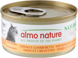 Almo Nature HFC Natural mokré krmivo pro kočky - tuňák a krevety, balení 24 ks (24 x 70 g)