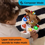 Hudební výuková hračka Baby Einstein, Drum & Learn Dean – multisenzorická hračka pro miminko, 2 herní režimy, barvy, tvary a nástroje, 50+ zvuků, od 6 měsíců Hračky pro miminka Naty Shop