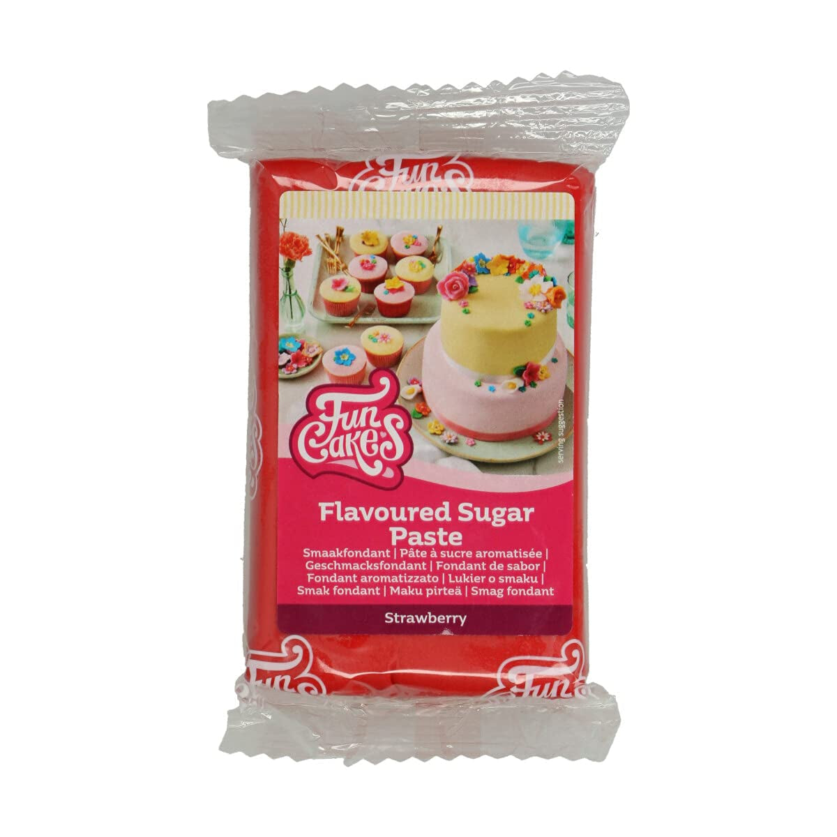 Fondant Funcakes s příchutí meringue: Snadné použití, hladký, pružný, měkký a tvárný, ideální pro zdobení dortů, košer a bez lepku. 1 kg