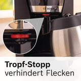 Bosch MyMoment TKA6M273 Filtrační espresso kávovar, 1L termokarafa, 8-12 šálků, Anti-Drip systém, otočný držák filtru, odvápňovací program, vyjímatelná nádržka na vodu, 1200 Watt, matná černá
