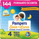 Pleny Pampers Sun and Moon, Unisex, Junior, velikost 5 (11-25 kg), 120 plen