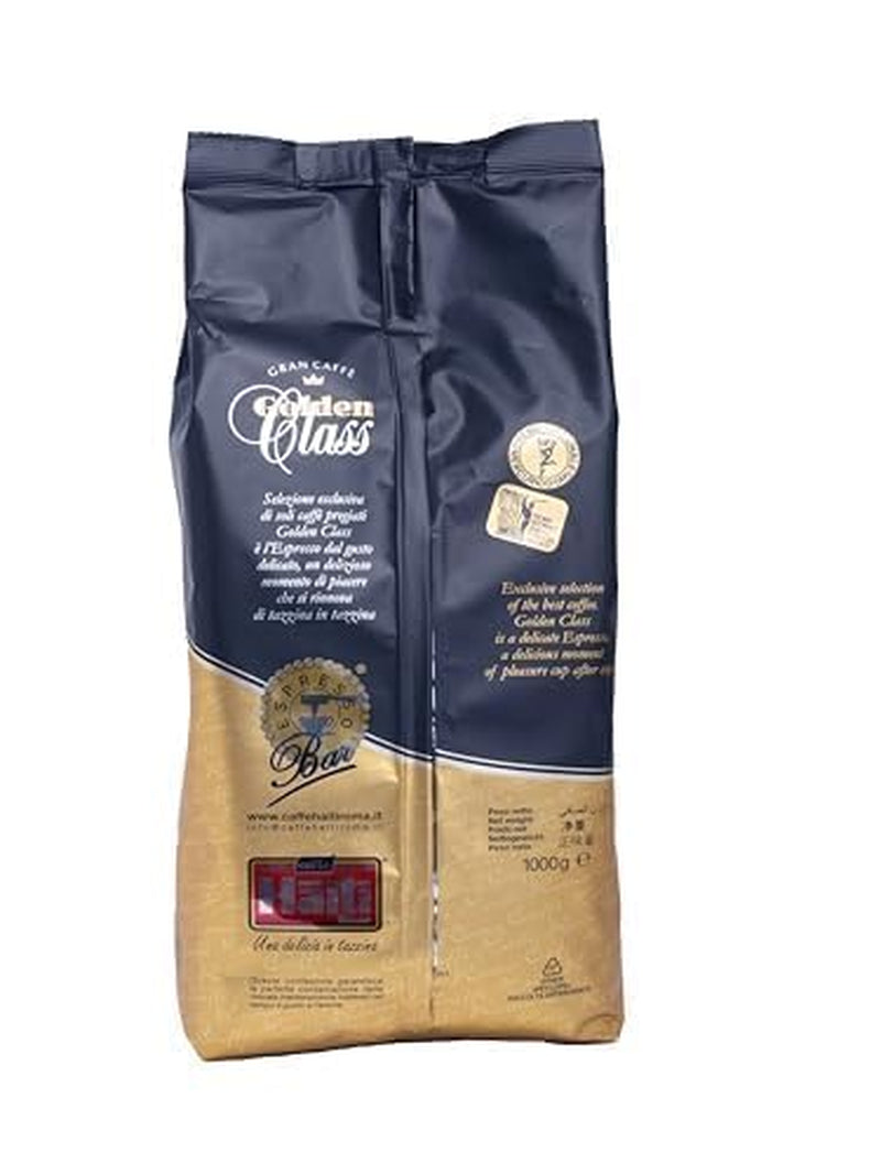 Caffè Haiti Roma Gran Caffè Golden Class zrnková káva v 1 kg balení. Italská řemeslná pečeně a kvalitní směs.