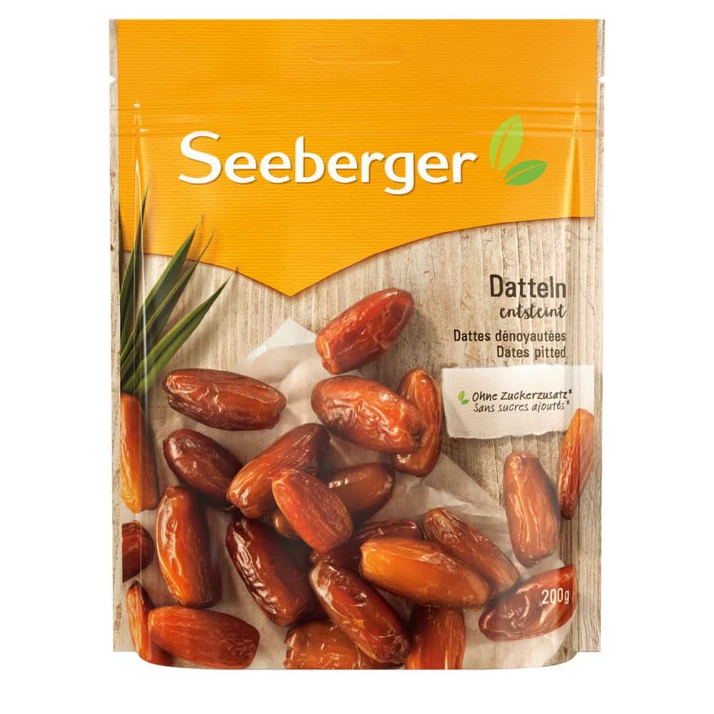 Seeberger Sladké datle s medem, s krémovou dužinou, 13 x 200 gramů Dehydrované produkty Naty Shop