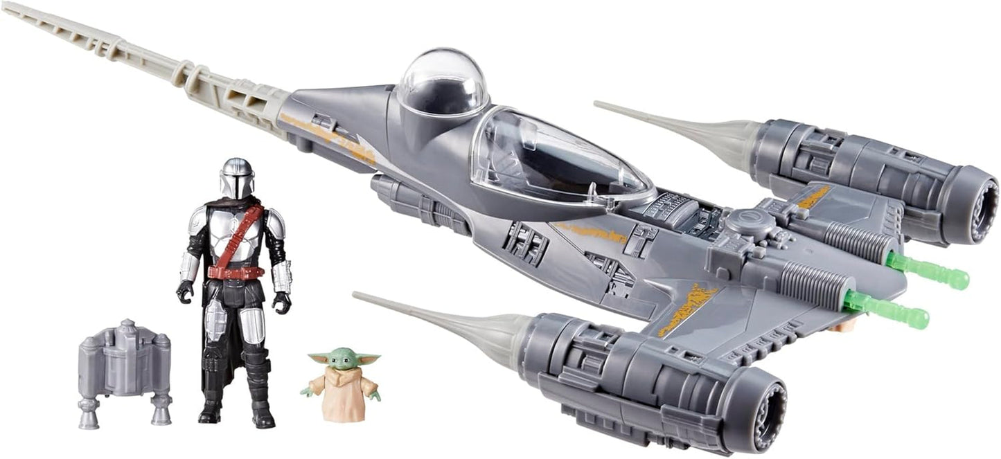 Star Wars Epic Hero Series N-1 Starfighter of the Mandalorian Velké akční figurky a vzrušující doplňky pro vzrušující manévry Vzrušující dárkové akční figurky Naty Shop Výchozí název