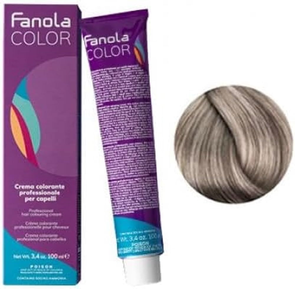Fanola crema colore Barvicí krém 7.0 Blond, 100 ml Barva na vlasy Naty Shop 9.11 Světlá blond intenzivní popelavá