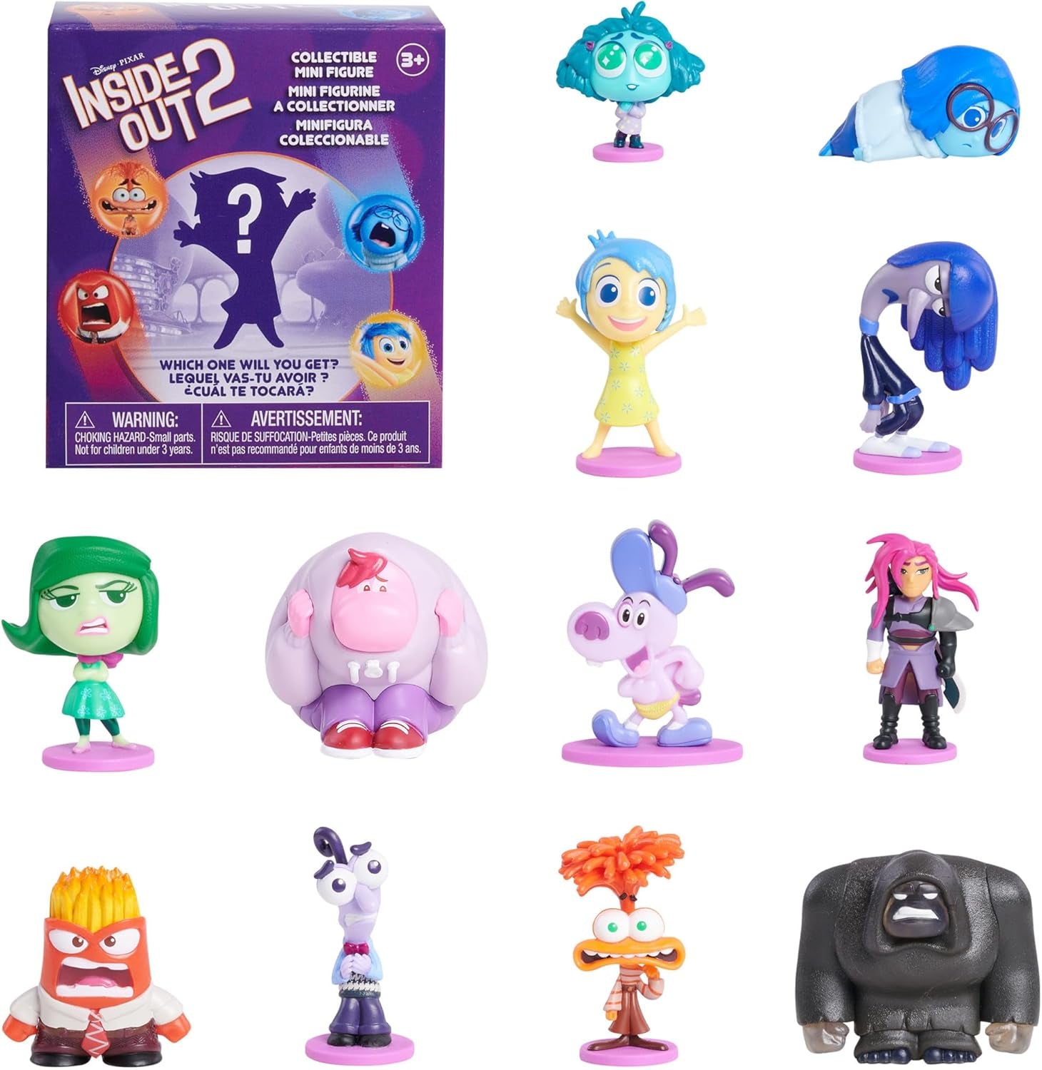 Stačí hrát Disney a Pixar Inside Out 2 minifigurky Sběratelské figurky o výšce 2,5 cm až 6,4 cm Hračky pro děti od 3 let akční figurky Minifigurky Naty Shop