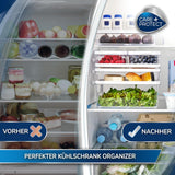 CARE + PROTECT Chytrá nádoba na potraviny, perfektně stohovatelná, organizér chladničky, chrání potraviny před vlhkostí, udrží potraviny déle čerstvé, 2,15 l Dózy na potraviny Naty Shop