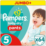 Plenky Pampers 81657566 Baby-Dry Pants, bílé