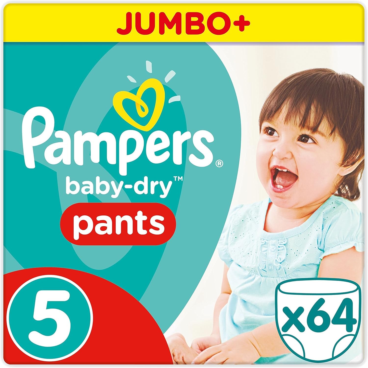 Plenky Pampers 81657566 Baby-Dry Pants, bílé