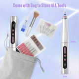 Denabuty Nagelfräser Kabellos, 13 v 1 Fräser Für Gelnägel 35000 U/Min, Elektrische Nagelfeile Professionell Nail Drill, Maniküre Und Pedicüre Set Elektrisch Für Semi Permanent, Acrylnägel DN-2402