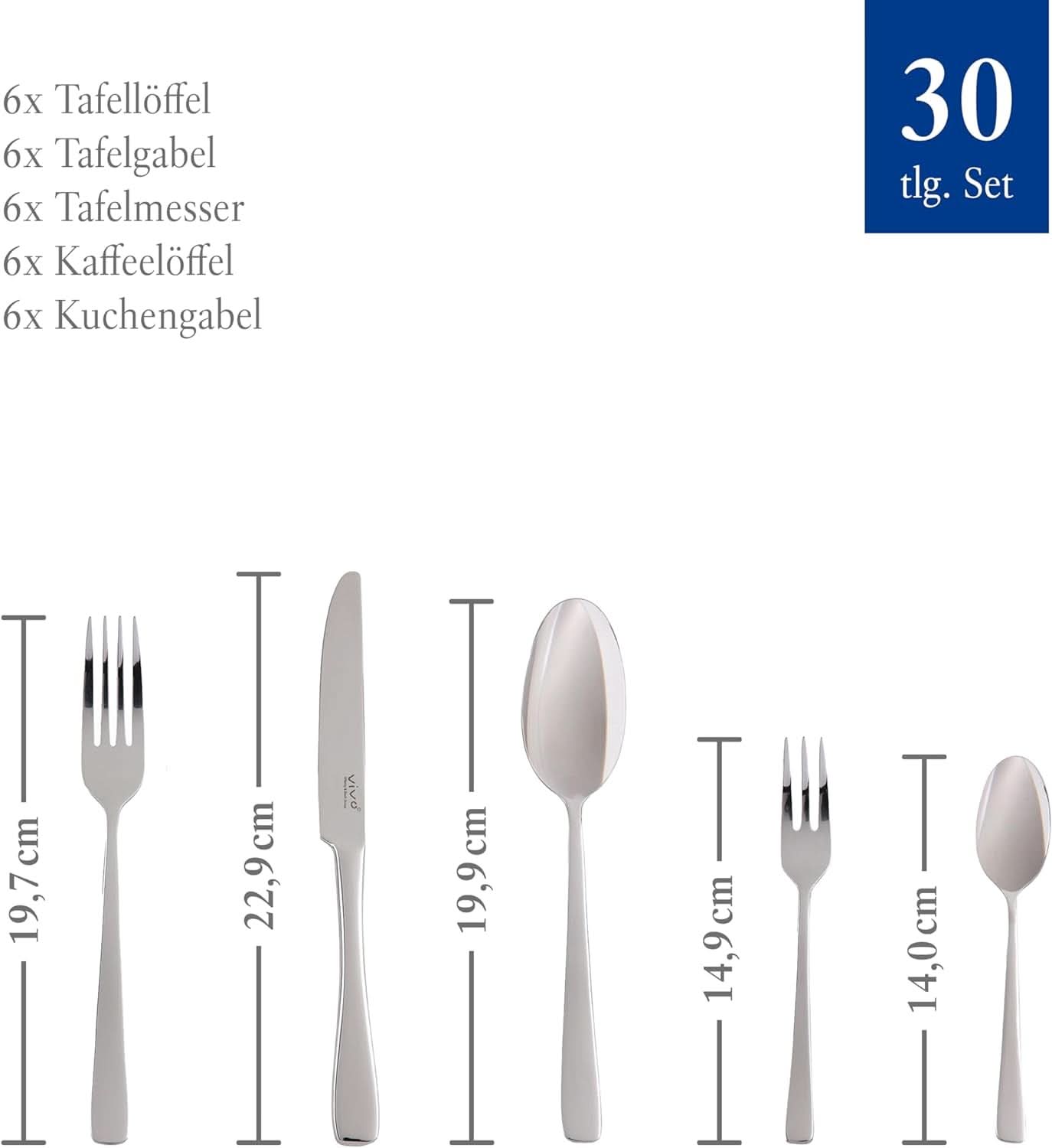 Vivo by Villeroy & Boch - Voice Basic sada příborů 30 kusů pro 6 osob Naty Shop