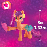My Little Pony – Discover Your Sparkle Pony: Beauty Mark Magic Sunny Starscout, Pony od kopyta po srdce 7,5 cm, věk 5+, F5250, vícebarevný