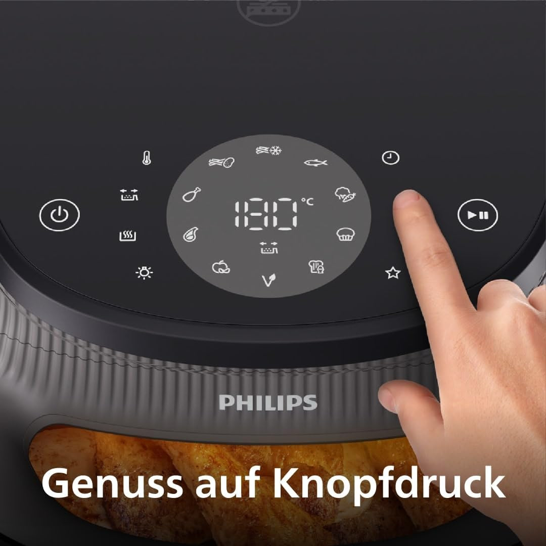 Philips Airfryer 3000 Series 6,2 l, varné okno, 16 funkcí vaření v 1, technologie Rapidair plus, odstranění tuku, aplikace receptů Domácí spotřebiče Naty Shop