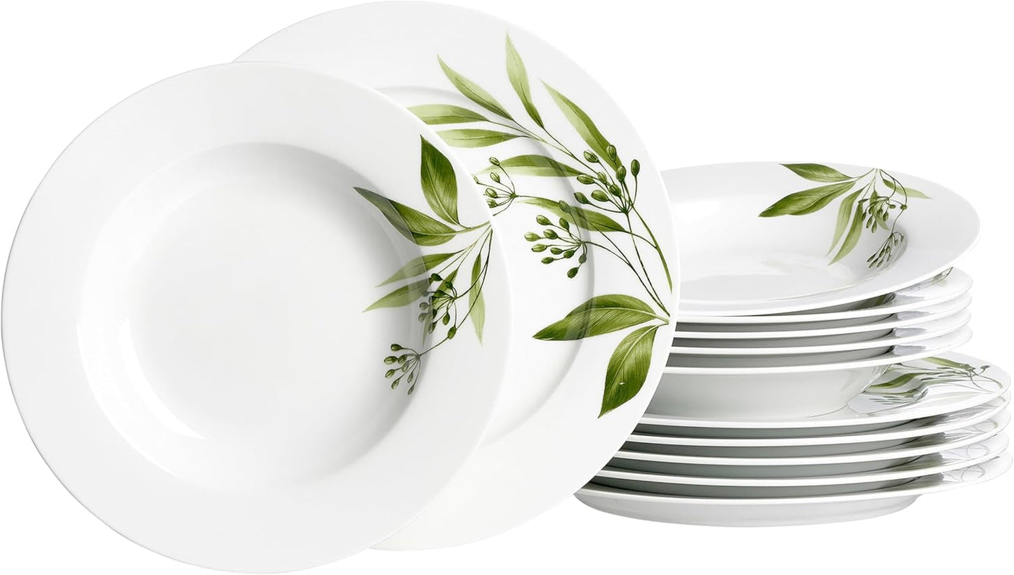 Jídelní servis Ritzenhoff & Breker Evora, 12 kusů, porcelán, bílá