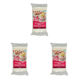 Fondant Funcakes s příchutí meringue: Snadné použití, hladký, pružný, měkký a tvárný, ideální pro zdobení dortů, košer a bez lepku. 1 kg