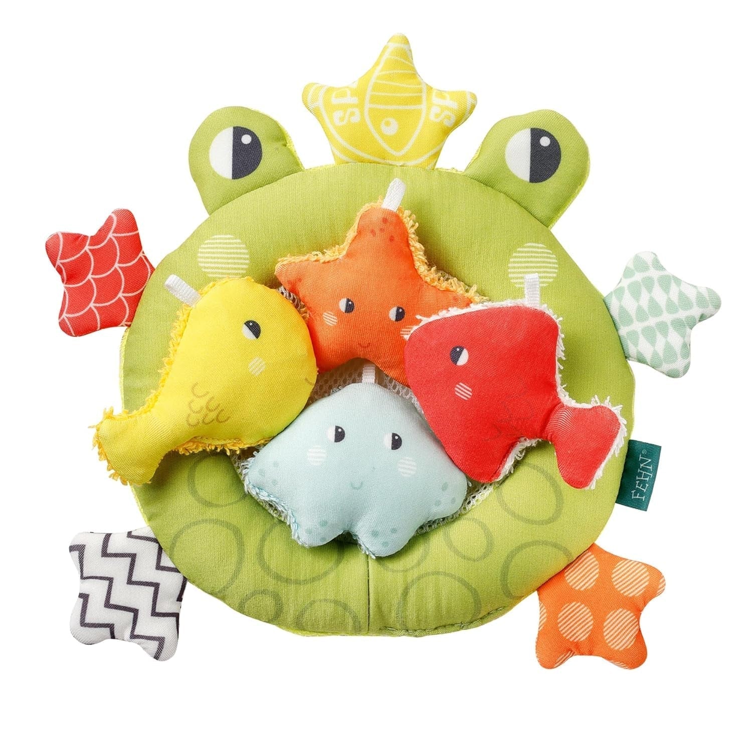 Síť do vany Fehn Frog - Hračka do vany pro miminko - Plovoucí hračka do vody pro radostnou zábavu z koupele - Hračka do vany pro miminka a batolata od 0+ měsíců Bebe Naty Shop Toys Výchozí název