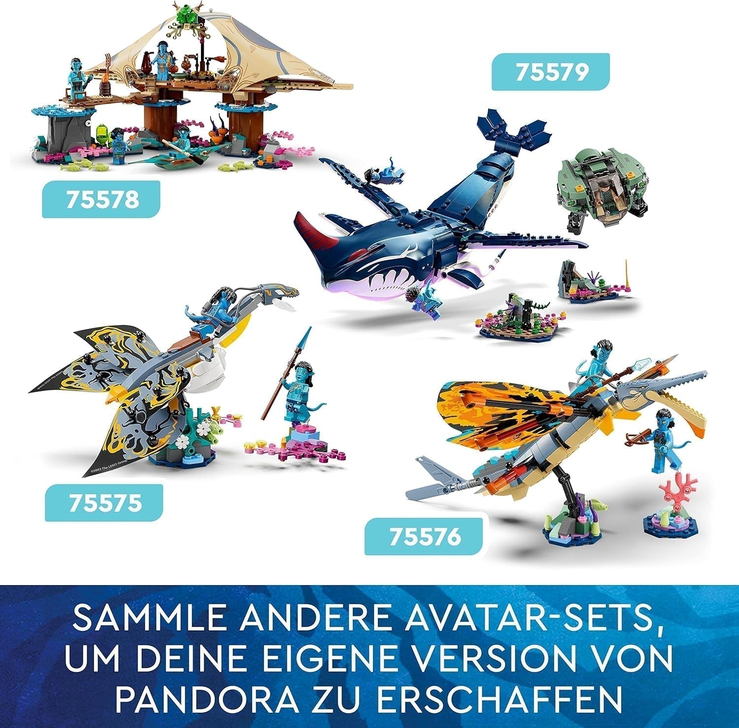 LEGO Avatar The Discovery of Ilu Water Path Stavebnice s podvodní postavičkou Sada kolekce Pandora pro děti a filmové fanoušky od 8 let 75575 Stavebnice Besuche den LEGO-Store