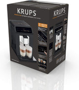 KRUPS Evidence One automatický kávovar na espresso s hadicí na mléko, cappuccino na jeden dotek, 12 speciálních nápojů, funkce 2 šálků, barevný displej, kávovar, certifikát TÜV, černá, EA895N10