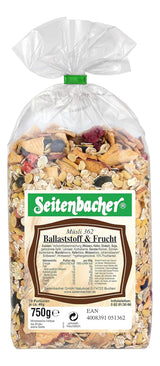 Seitenbacher Müsli Ballaststoff Und Frucht I Ohne Zugesetzten Zucker I Ohne Zugesetztes Fett I (1 X 750 G) Cereálie Naty Shop 1