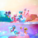 LOL Překvapení! Mermaids Makeover Magic Tots - Skutečný lesk na rty pro vás a vaši panenku, abyste se mohli sami vyrobit, namíchat a vytvořit make-up, Zábavná vodní hra, 6 panenek ke sbírání - Věk 4+