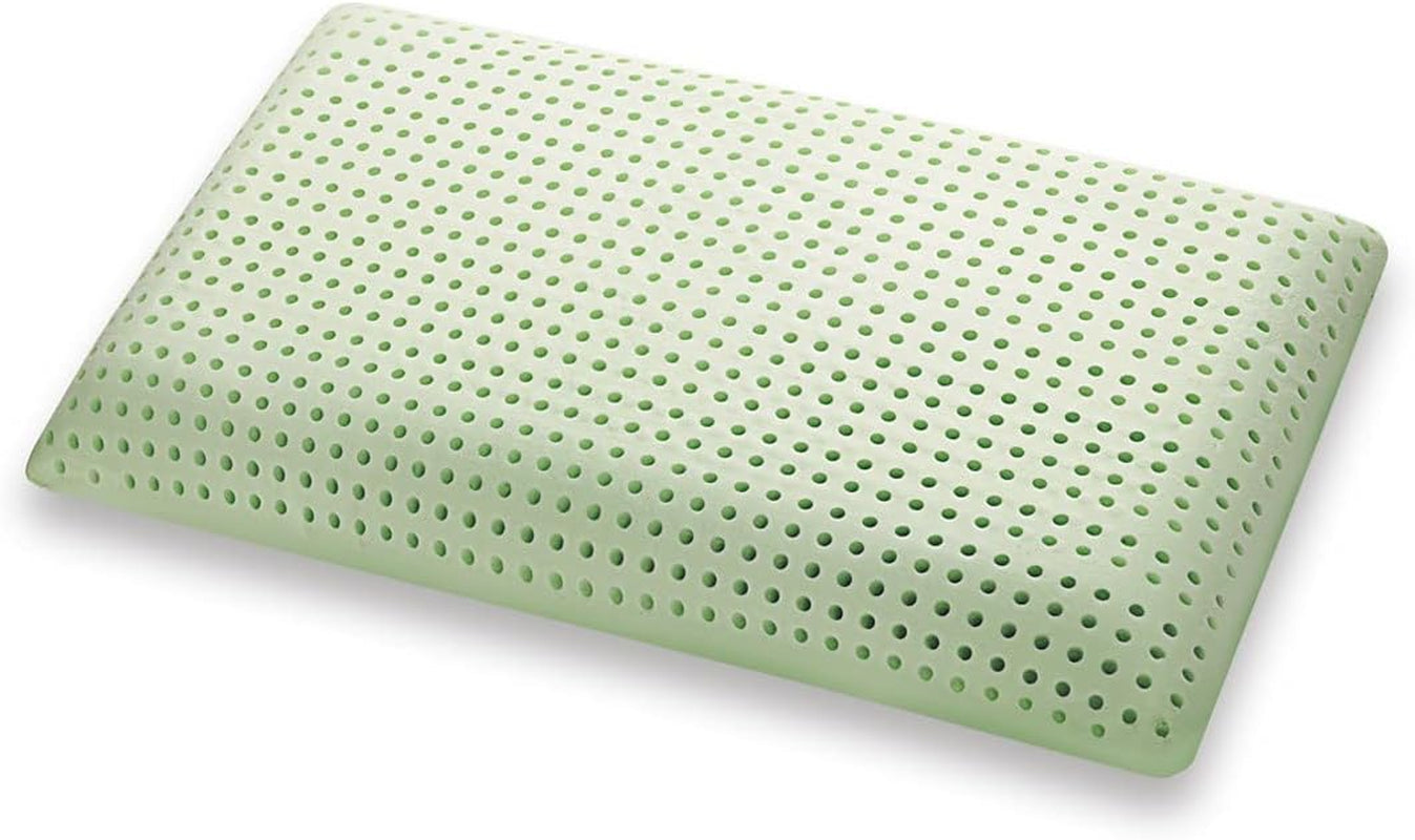 Marcapiuma Green přírodní bylinný polštář z paměťové pěny 2 kusy Standardní polštáře Naty Shop Greetings 1X mýdlo Saponetta