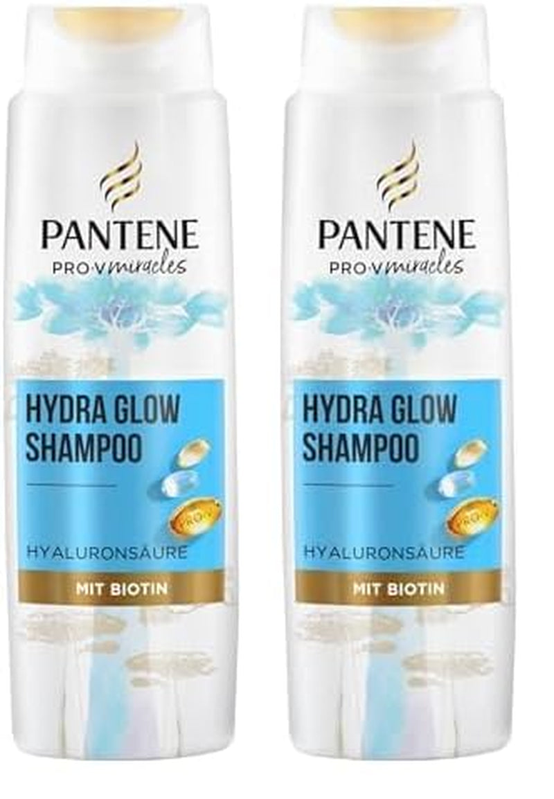 Pantene Pro-V Hydra Glow hydratační šampon s biotinem pro suché, poškozené vlasy Pantene sprcha a koupel 2 x 250 ml