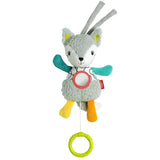 Fehn music box baby sleep aid ovečka - plyšová hračka s nástavcem - uspávací písnička "Brahms lullaby" - dětská hračka na cesty i domů - hudební hračky pro miminka a děti Bebe Toys Naty Shop Fox