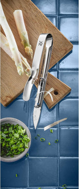 WMF Gourmet škrabka na chřest 17 cm, nerezová škrabka Cromargan Naty Shop