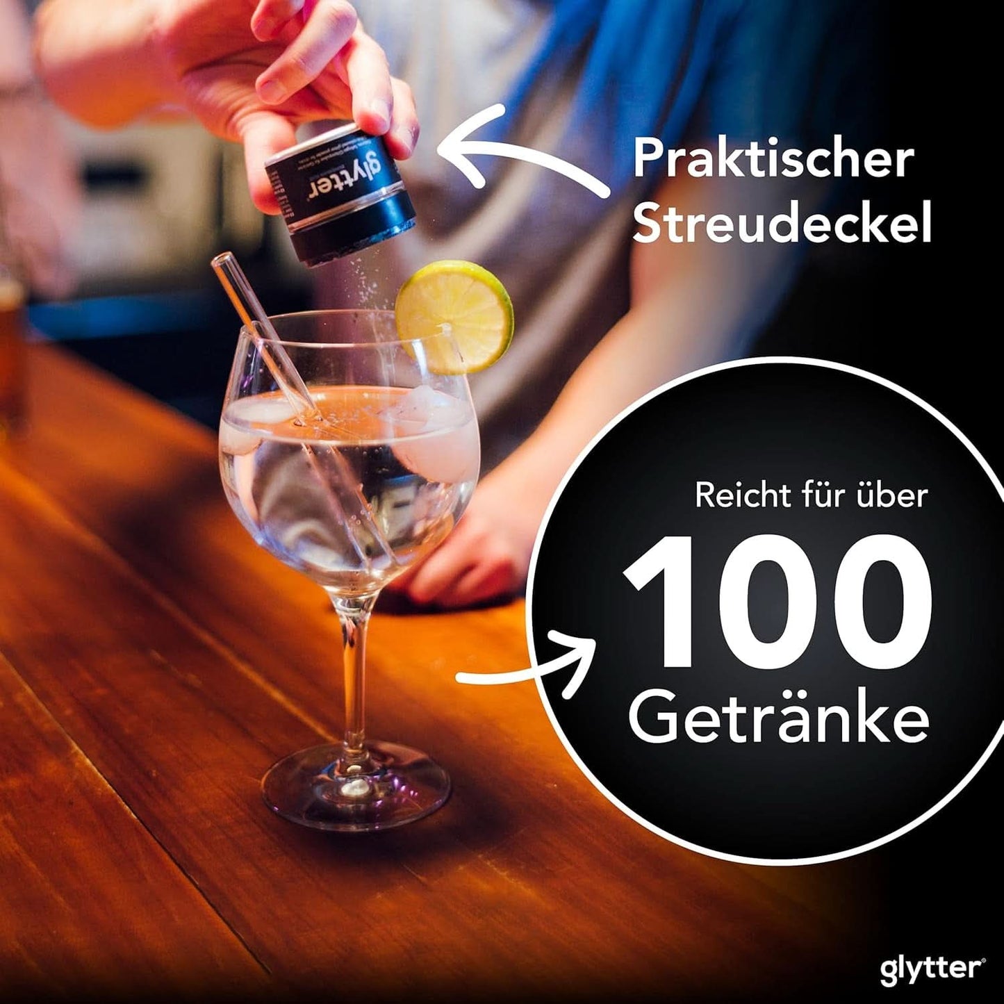 Jedlé třpytky do nápojů a tekutin, 10 gramů Naty Shop