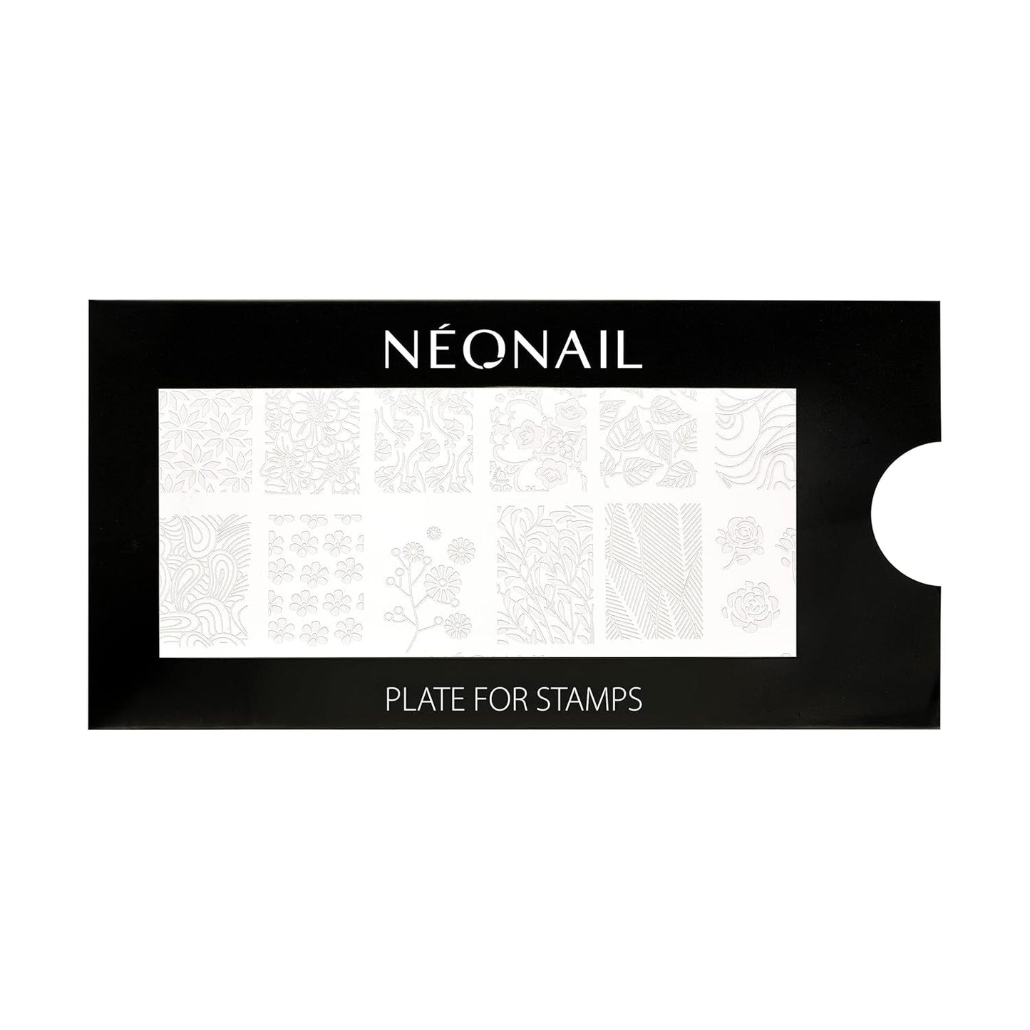 NÉONAIL Nagel Stempel Mit Schaber - Nägel Selber Machen - Razítko na nehty - Nageldesign Für Nagel Schablone - Francouzské nehty Stempel - Silikon Nagelstempel