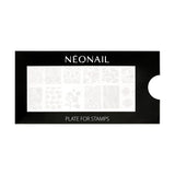 NÉONAIL Nagel Stempel Mit Schaber - Nägel Selber Machen - Razítko na nehty - Nageldesign Für Nagel Schablone - Francouzské nehty Stempel - Silikon Nagelstempel