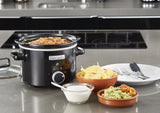 Pomalý hrnec Crockpot, vyjímatelná keramická mísa, snadno se čistí, 2,4 litru (1-2 osoby) Pomalý hrnec Naty Shop