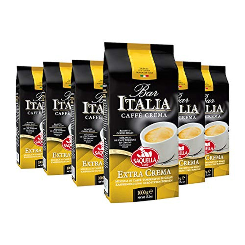 Kávová zrna Caffe Espresso Bar Italia Extra Crema, balení 6 ks (6 x 1 kg)
