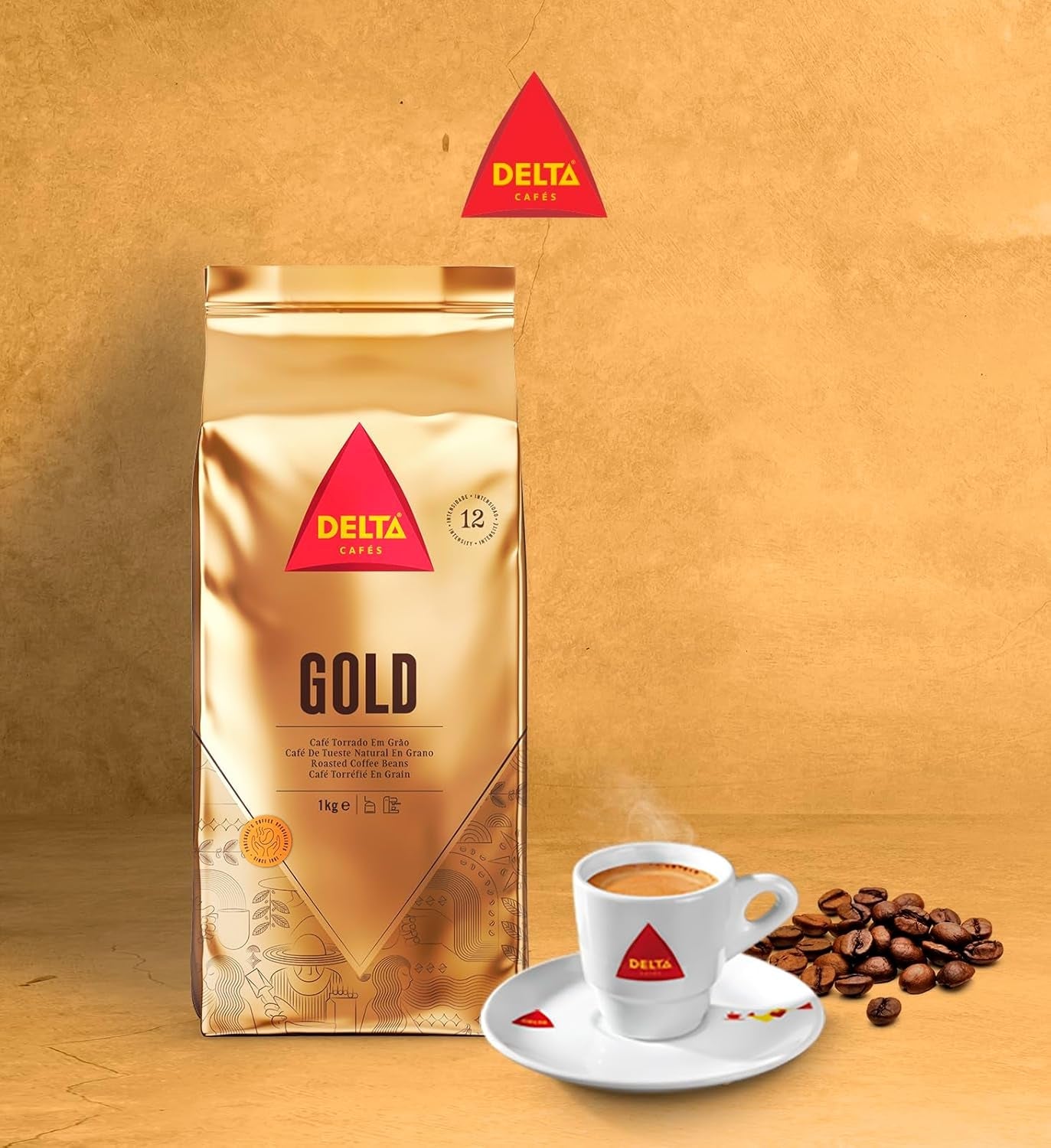 Kávová zrna Delta GOLD (1kg)